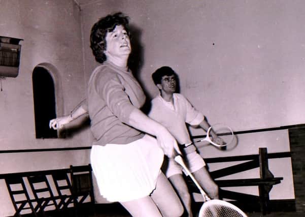 Members of Sleaford Badminton Club in action, featured back in January 1970 EMN-190401-154848001