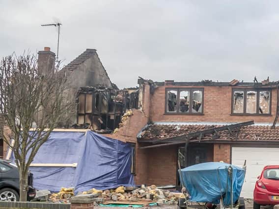 The scene of the fatal fire in Kirton