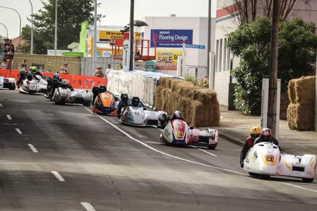 Bryan and Hyde lead the field in the final race of the series at the Cemetery circuit. Picture: Rachael Seddon, Chaotic Photography EMN-190301-141500002