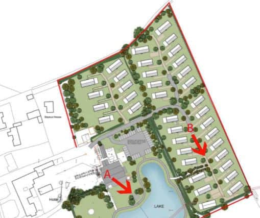 The plans for the luxury lodge park in Louth.
