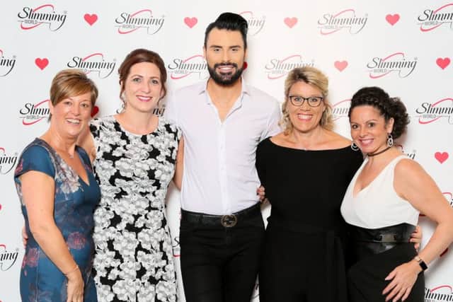 Rylan Clark-Neal with Jenny Gardner, Danni Basker, Sarah Lote, Alison Ward.