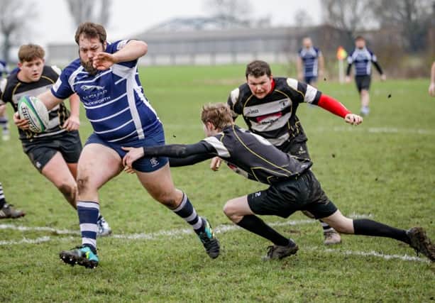Boston Rugby Club v Worksop action. Photo: David Dales.