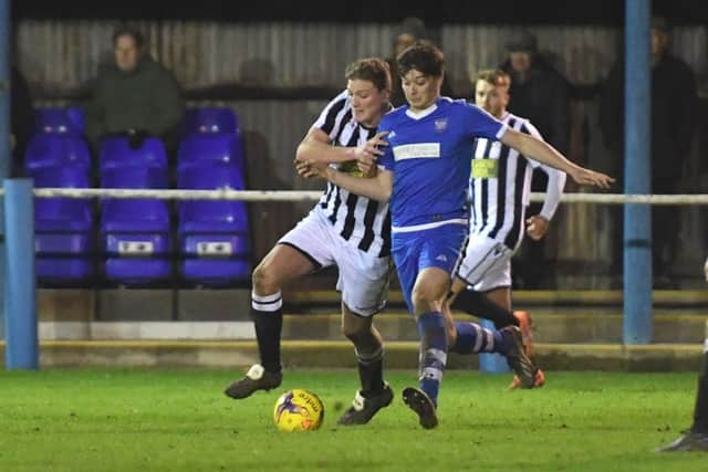 Boston Town v Peterborough Northern Star, football action.
