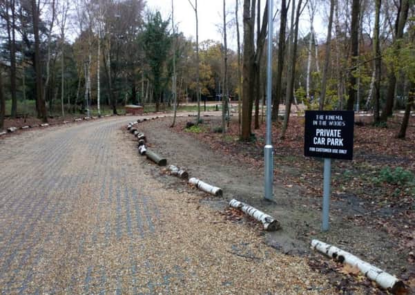 The new car park at The Kinema in the Woods.