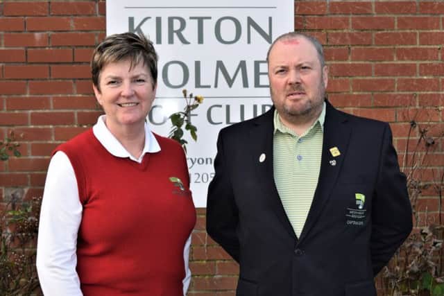 Club Captain Mark Bellamy and Lady Captain Tricia Sharp.
