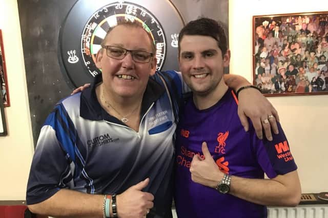 Sam Hewson, right, with organiser Chris Fletcher.