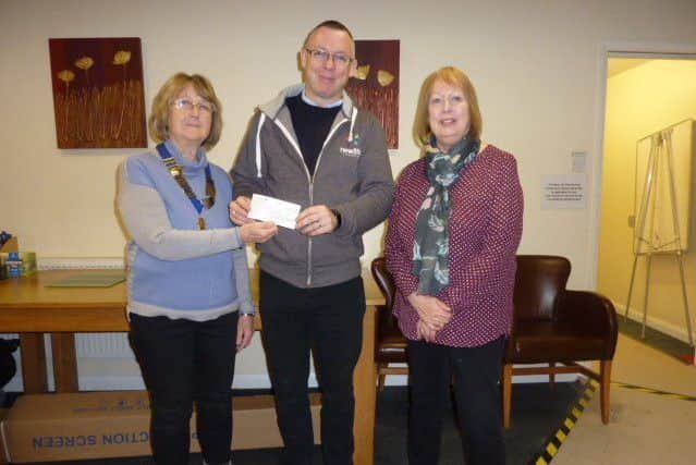 Sleaford and District Lionesses donate £750 to Lincs and Notts Air Ambulance. Image supplied.