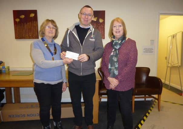 Sleaford and District Lionesses donate £750 to Lincs and Notts Air Ambulance. Image supplied.