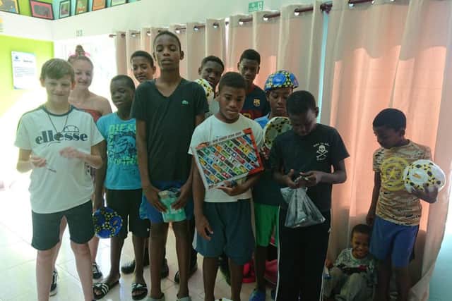 The spirit of Christmas on show at a Dominican Republic orphanage thanks to a Skegness family.