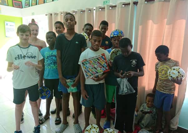 The spirit of Christmas on show at a Dominican Republic orphanage thanks to a Skegness family.