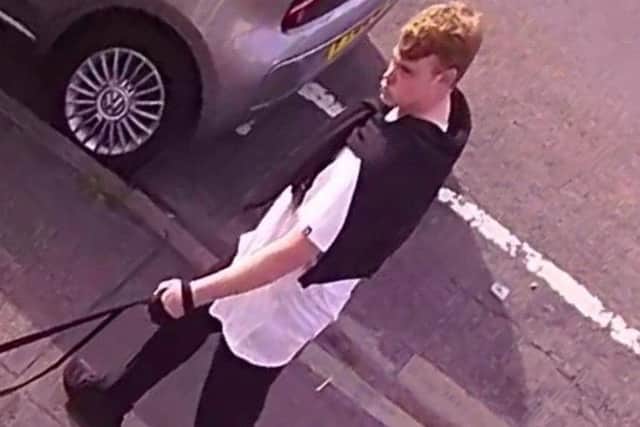 One of the men police would like to talk to is described as having ginger/blonde short hair, and wearing a white t-shirt and black trousers. ANL-190116-143431001