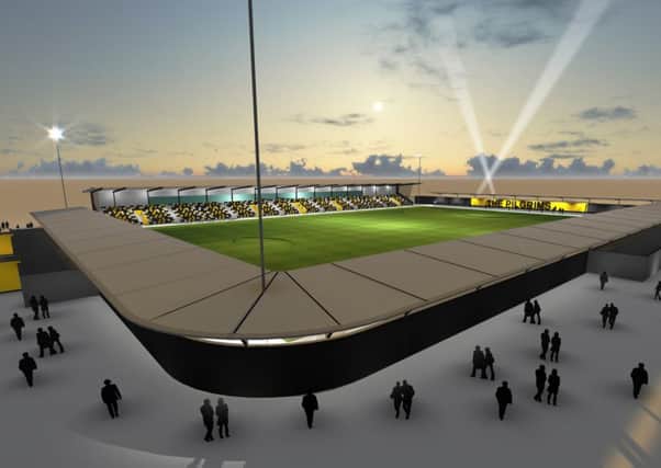 An artist's impression of the new stadium.