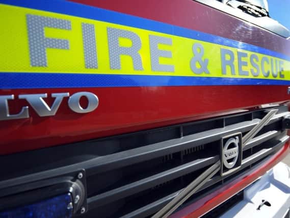 Firefighters were called to a demolition site and an industrial estate.