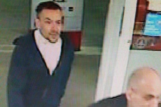 Police are appealing for people to identify the man in the doorway captured on CCTV at the Spar shop at Holdingham. EMN-190117-162039001