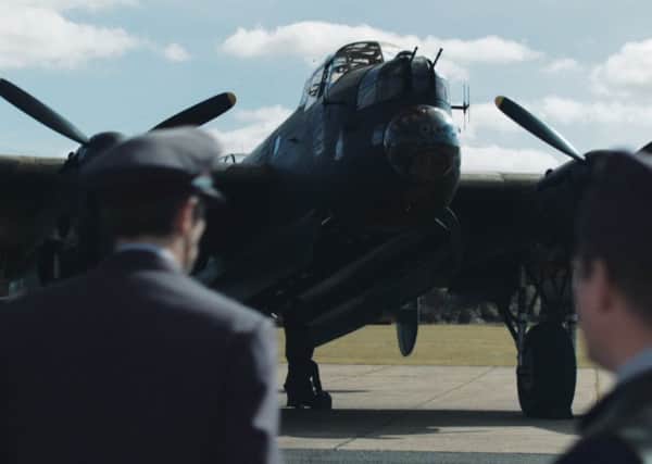The Lincolnshire Aviation Heritage Centre and its Lancaster Just Jane are featured in the film, as seen here.