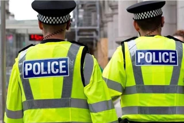 (Stock photo). Police officers.