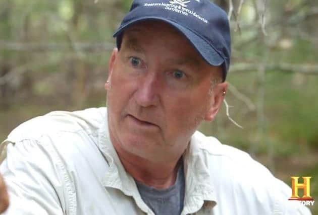 A snapshot of Gary on the Curse of Oak Island TV series.