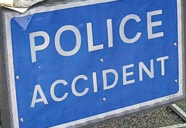 Police accident sign