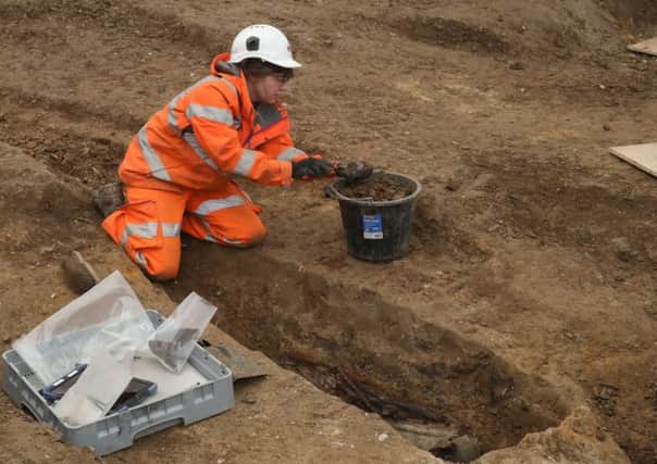 Working on Captain Matthew Flinders' burial site.