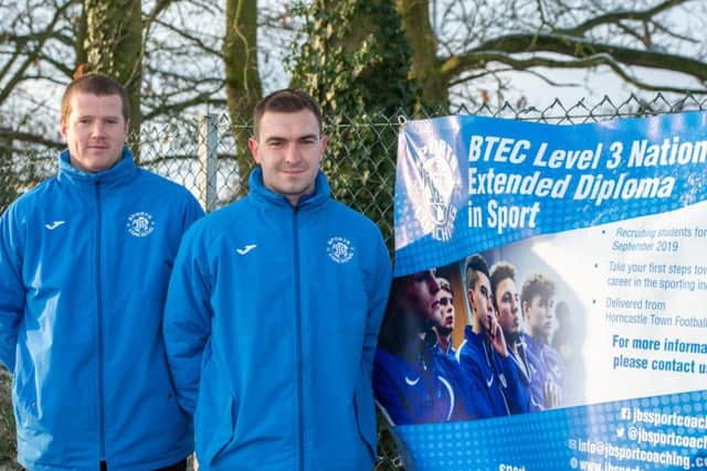 Steve Brown (left) and Ollie Johnson - delivering a sporting chance for local teenagers
