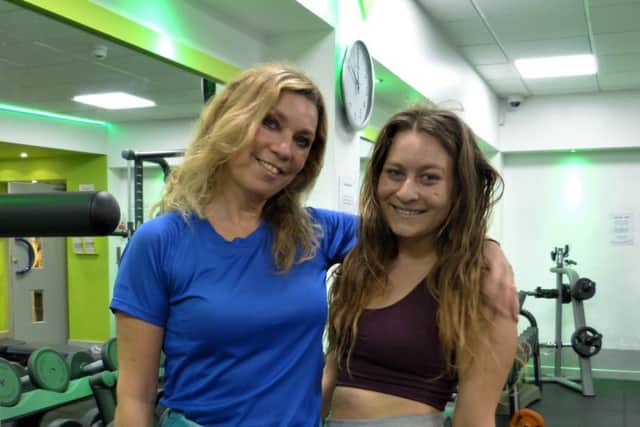 At the double: Mum and daughter Alice and Suzy want others to join their keep fit drive!