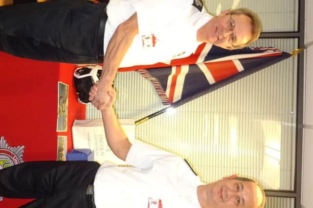 Nick Borrill (left) wiith Deputy Chief Fire Officer Les Britzman, who has been appointed as Acting Chief Fire Officer. EMN-190128-104236001