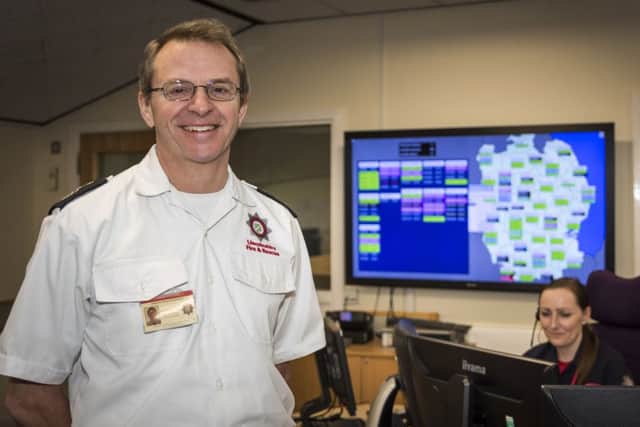 Retiring Chief Fire Officer for Lincolnshire, Nick Borrill. EMN-190128-103819001