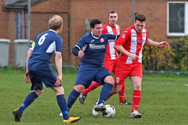 Andrew Bullivant. Horncastle v Immingham action. Photo: John Aron.