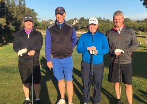 Dave Coupland, with Trevor Newton, Simon Elkington and David Cartwright.