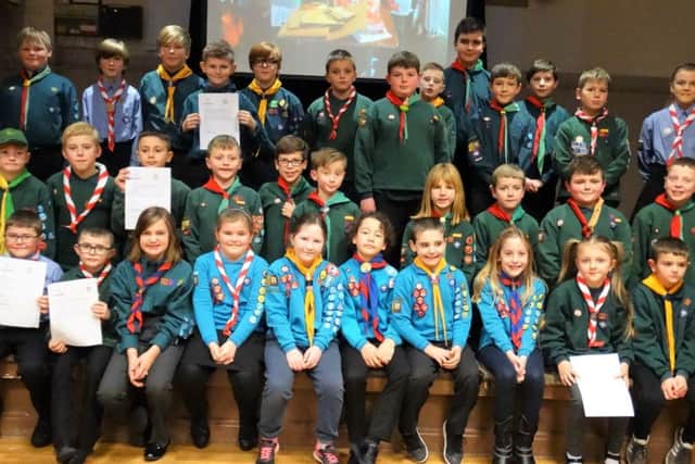 A scene from the 5th Boston Scout award ceremony.