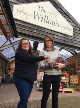 The Willows Garden Centre manager, Abi Woolley (left) and Rachelle Clayton of Indie & Co Pet Supplies