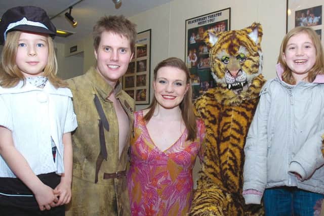 Children meeting stars of Tales from the Jungle Book at Blackfriars Theatre and Art Centre 10 years ago.