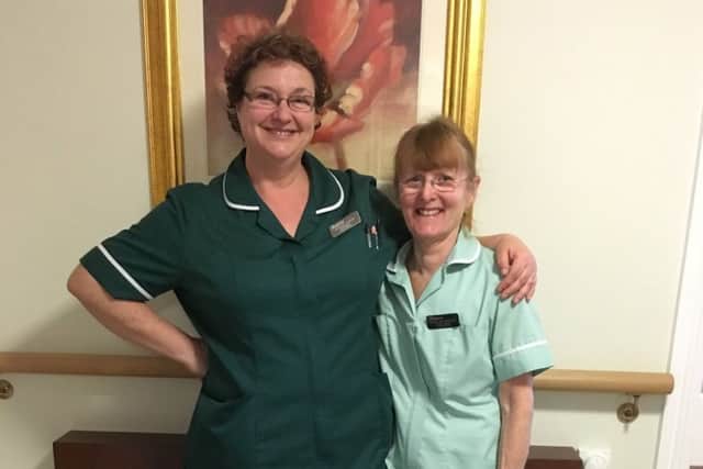 Linda Nicholson (left) with colleague Joanne Eason EMN-190130-183649001