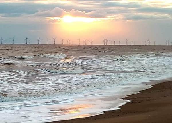 The picturesque Anderby Creek beach at sunrise taken by Jayne Anderson.