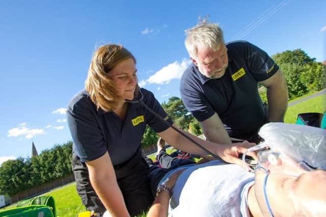 Katie Best and Richard Brown, Level 3 Community First Responders with LIVES. EMN-190124-174925001 EMN-190124-174925001