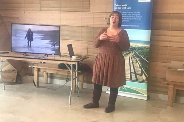 Mary Powell, tourism manager at Lincolnshire County Council, introducing the new Natural Coast marketing tools.