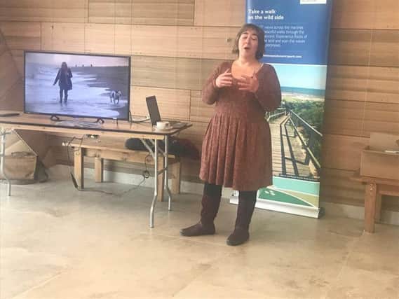 Mary Powell, tourism manager at Lincolnshire County Council, introducing the new Natural Coast marketing tools.