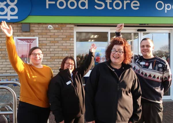 Pictured from left are the Lincolnshire Co-op Gibbet Nook Food Store team including Team Leader Steph May, Customer Support Assistant Jane Rogers, Community Liaison Representative Jo Pexton and Store Manager Dan Muirhead. EMN-190802-120701001