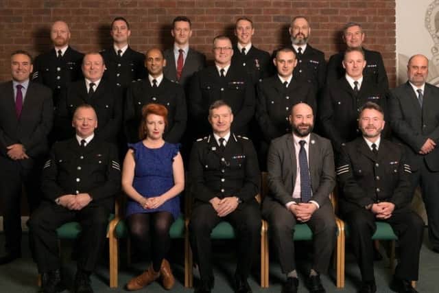 Award winners with Shadow Policing Minister Louise Haigh, Chief Constable Bill Skelly and Lincolnshire Police and Crime Commissioner Marc Jones. EMN-190802-142153001
