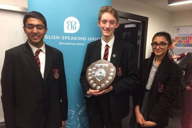 The Caistor team of Vignesh Kamath, Toby Barnett and Kamya Ghandhi will represent Lincolnshire