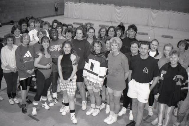 International fitness instructor Kardy Laguda in Boston in 1994.