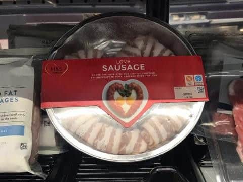There was only one Love Sausage' left on the shelves at the M&S store in Skegness.