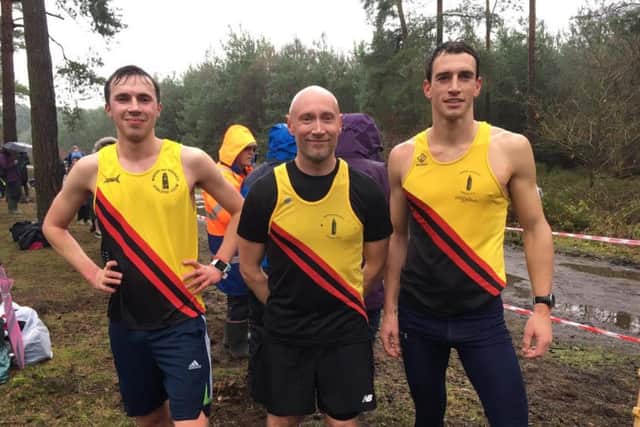The BADAC cross country counters, with Chris Cope pictured right.