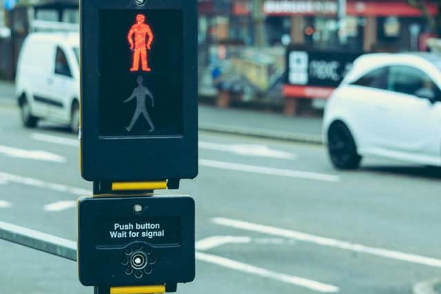Puffin crossing control panel.