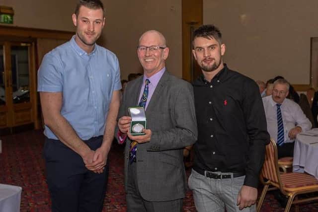 Bob Farrington collects his Post Classic award in Newcastle. Li89RpKpmjh8ZsPLR-iL