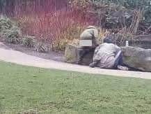 The picture that shocked residents. Now Skegness Town Council plans to work with police to drive out crime in Tower Gardens.