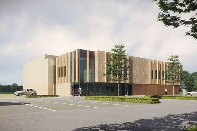An artists impression of the leisure centre
