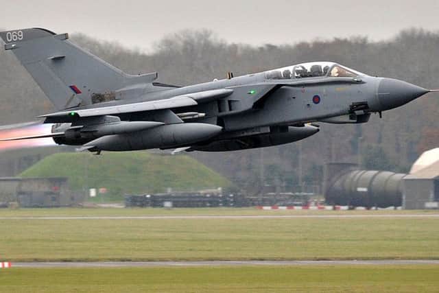 Tornado GR4 aircraft taking off from RAF Marham. EMN-190213-114038001