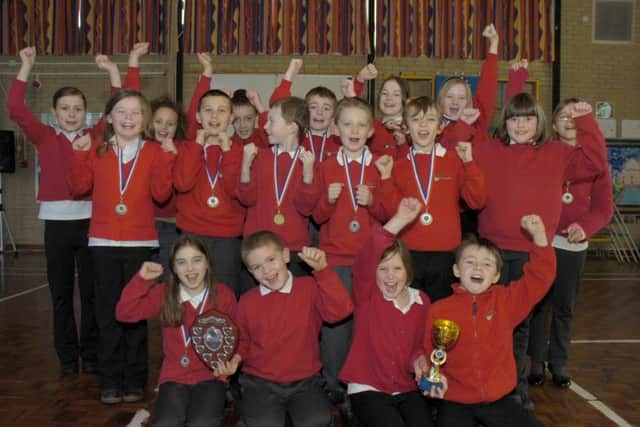'We are the champions!' Hawthorn Tree Primary School.