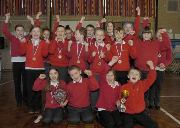 'We are the champions!' Hawthorn Tree Primary School.